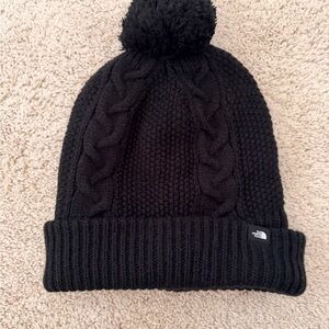 The North Face Black Cable Knit Beanie